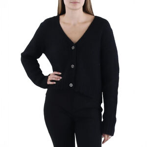 NWT Lauren Ralph Lauren Womens Embellished Cardigan Sweater Black $195 - Size XL